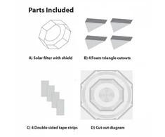 Telescope Solar Filter EXPLORE SCIENTIFIC for 200-280mm