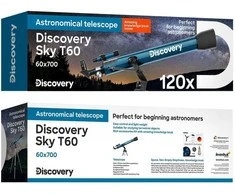 Teleskopas Discovery Sky T60 60/700 120x su knyga