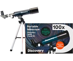 Teleskopas su knyga Discovery Spark Travel 50 (RU)