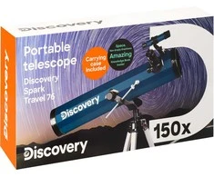 Teleskopas su knyga Discovery Spark Travel 76