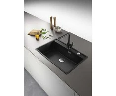 Plautuvė Franke MRG 610-72 Matinės juodos spalvos, plieno rankinis ventilis