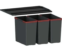Šiukšliadėžė FRANKE, Easy Sort, 60-3, 3x14,5l