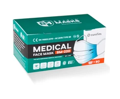 Baltic Masks Vienkartinės kaukės medicininės (3 sl. 50vnt.) BM-220