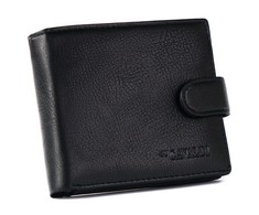 4U Cavaldi Portfel męski PU+sk&oacute;ra M621L-PU-6816 Juodas