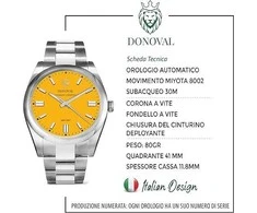 AUTOMATYCZNY Laikrodis vyrams DONOVAL WATCHES SIMPSON + dėžutė DL0004 + dėžutė (zdo001d)
