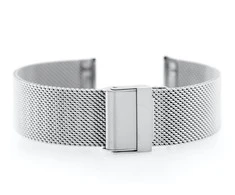 Pacific M6 bracelet - HQ mesh - 18mm sidabrinis