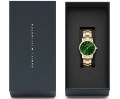 DANIEL WELLINGTON MOTERIS LAIKRODIS DW00100421 Ikoninis smaragdas 28mm + DĖŽĖ