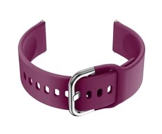 Pacific Dirželis gumowy do smartwatch 18mm - fiolet/sidabrinė