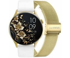 Išmanusis laikrodis DAMSKI GRAVITY GT11-2 - AMOLED, DODATKOWY PASEK (sg044b)