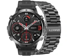 Išmanusis laikrodis MĘSKI GRAVITY GT42-1 - AMOLED, DODATKOWA BRANSOLETA (sg056a)