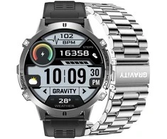 Išmanusis laikrodis MĘSKI GRAVITY GT42-3 - AMOLED, DODATKOWA BRANSOLETA (sg056c)