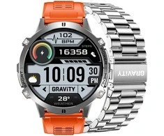 Išmanusis laikrodis MĘSKI GRAVITY GT42-4 - AMOLED, DODATKOWA BRANSOLETA (sg056d)