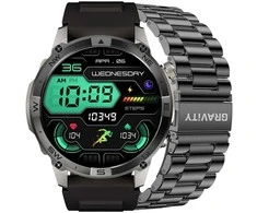 Išmanusis laikrodis MĘSKI GRAVITY GT46-3 - AMOLED, DODATKOWA BRANSOLETA (sg055c)