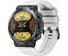 Išmanusis laikrodis Gravity GT7-6 Pro, Juodos spalvos korpusas su baltos spalvos dirželiu