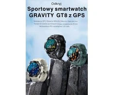 Išmanusis laikrodis Gravity GT8-4, juoda/pilka