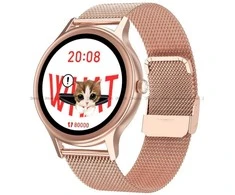 Išmanusis laikrodis Pacific 18-2, Rožinio aukso spalvos korpusas su 2 dirželiais komplektacijoje