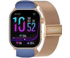 Išmanusis laikrodis UNISEX GRAVITY GT28-8 - ROZMOWY BLUETOOTH, DODATKOWY PASEK (sg037g)