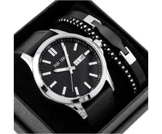 Laikrodis PAUL LORENS MEN'S PRESENT SET - Watch + Bracelet (zg374e)