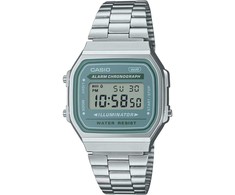 CASIO retro stiliaus unisex laikrodis A168WA-3A + dėžutė