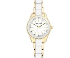 Laikrodis Anne Klein Gold-Tone WOMEN'S WATCH AK-3212WTGB + BOX
