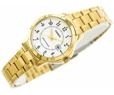 Laikrodis CASIO LTP-V004G-7BUDF WOMEN'S WATCH (zd568b) + BOX