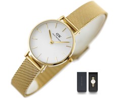 Laikrodis DANIEL WELLINGTON WOMEN'S WATCH DW00100346 - Petite Evergold 36mm