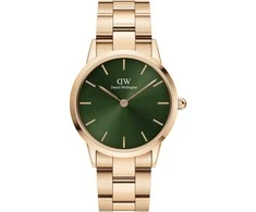 DANIEL WELLINGTON MOTERIS LAIKRODIS DW00100421 Ikoninis smaragdas 28mm + DĖŽĖ