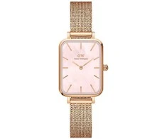 Moteriškas laikrodis DANIEL WELLINGTON Quadro Pressed Melrose Pearl 20mm DW00100510 + BOX (zw505o)
