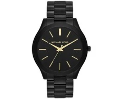 Laikrodis moterims Michael Kors Slim Runway MK3221, Juodas
