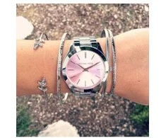 MICHAEL KORS MOTERIŠKAS LAIKRODIS MK3380 - SLIM RUNWAY (zm500l)