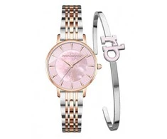 Rocco Barocco Laikrodis moterims ROCCOBAROCCO dėžutėSET RB.4659L-02M(zo506b)