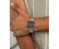 UNISEX CASIO A168WA-5A VINTAGE LAIKRODIS + DĖŽUTĖ