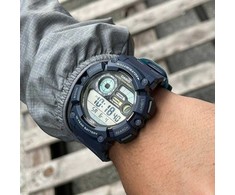 CASIO skaitmeninis „Moonphase“ vyriškas laikrodis WS-1500H-2AVEF + dėžutė