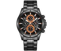 VYRIŠKAS LAIKRODIS NAVIFORCE - NF9149 (zn090a) juodas / oranžinis + dėžutė