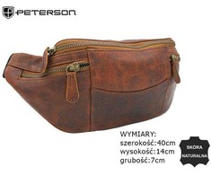 Skórzana saszetka vyriška na biodra - Peterson