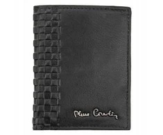 Odinė vyriška piniginė Pierre Cardin Tilak39 1813, juodos spalvos