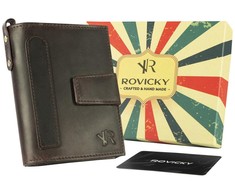 Retro stiliaus odinė vyriška piniginė Rovicky