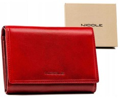 Duży, rozbudowany portfel damski ze skóry naturalnej - Nicole