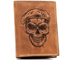 Always Wild Piniginė vyrams Wild ANIMALS N4-CHM SKULL