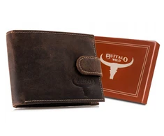 Odinė piniginė RFID BUFFALO WILD RM-02L-BAW