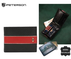 Vyriška piniginė iš natūralios odos be užsegimo - Peterson