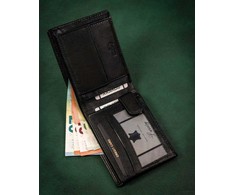 Plati, elegantiška vyriška odinė piniginė Rovicky