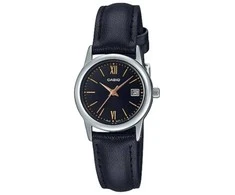 CASIO LTP-V002L-1B3UDF moteriškas laikrodis (zd584j) + dėžutė