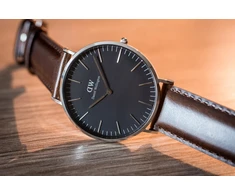 Moteriškas laikrodis DANIEL WELLINGTON Classic Juodas Sheffield Lady DW00100131 (zw508d)
