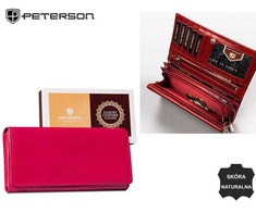 Peterson Moteriška odinė piniginė PTN RD-32-GCL Magenta