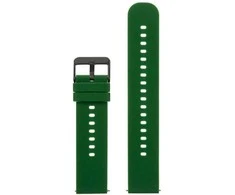 Pacific U27 rubber watch strap - dark žalias/juodas - 18mm