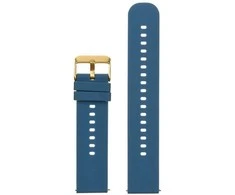 Pacific U27 rubber watch strap - navy mėlynas/auksinis - 18mm