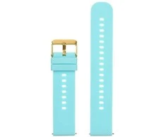 Pacific U27 rubber watch strap - mėlynas/auksinis - 18mm