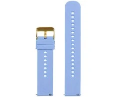 Pacific U27 rubber watch strap - light violetinė/auksinis - 20mm