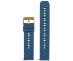 Pacific U27 rubber watch strap - navy mėlynas/auksinis - 18mm